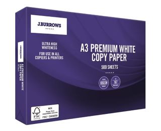 A3 White 80gsm Aspire Copy Paper 500 sheets/ream 3 reams/carton