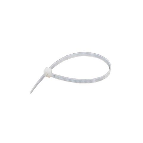 204mm x 3.6mm Cable Tie Solid Natural 1000/bag