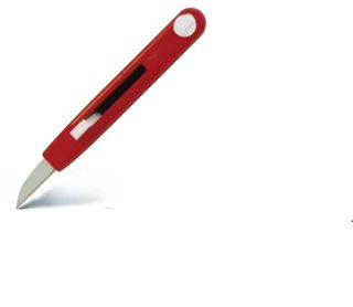 SMOR Red Retractable Keyhole Knife