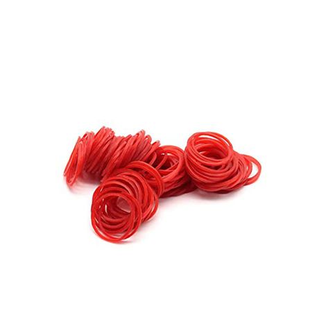 10 RED Rubber Band 1.5mm x 35mm 500 gram