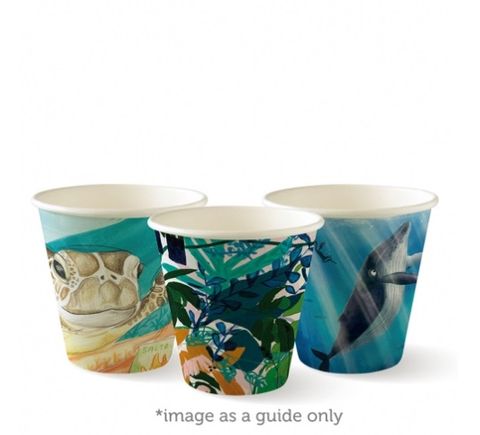 BC-8(90)-ART SERIES 8oz 90mm Single Wall BioCup Art Series 1000/carton