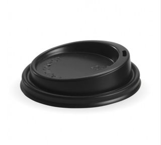 BCL-12PLA-B 90mm BioCup PLA Black Lid 1000/carton