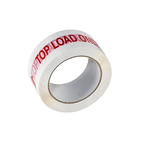 PP Red on White Top Load Only Tape 48mm x 66m 36/carton