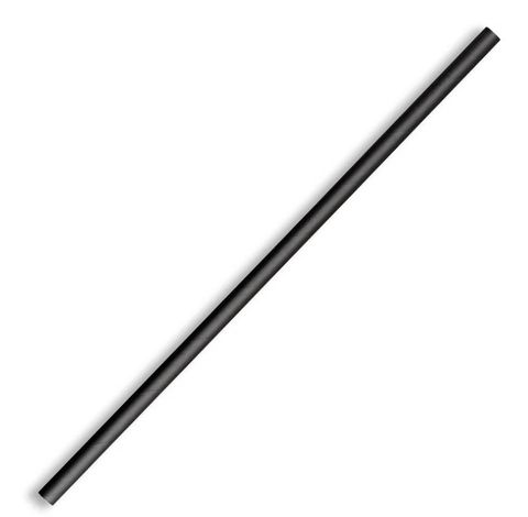 JP-PBS-6X197-B 6mm Black Bio Straw. 2500/carton