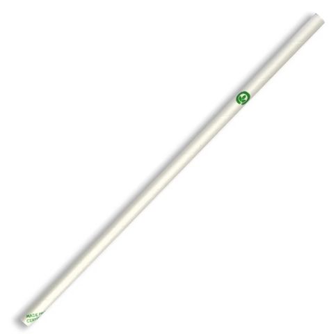 JP-PBS-6X197-W 6mm White BioStraw 2500/carton