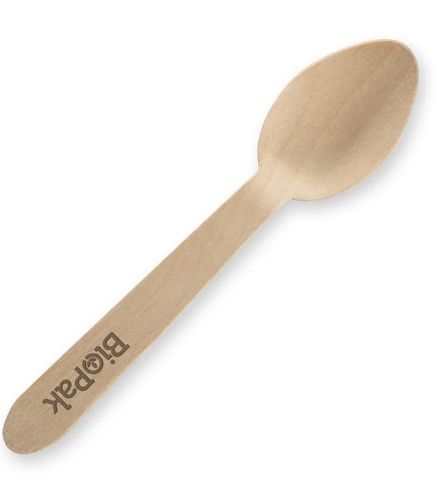 HY-10TS 10cm Wooden Teaspoon Uncoated 2000/carton