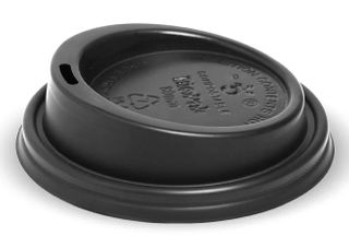 BCL-8PLA-B 80mm BioCup PLA Black Lid 1000/carton