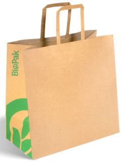 BAG-TA-F-SMALL Flat Handle Paper Bag 250/carton