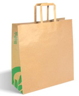 BAG-TA-F-MEDIUM Flat Handle Paper Bag 200/carton