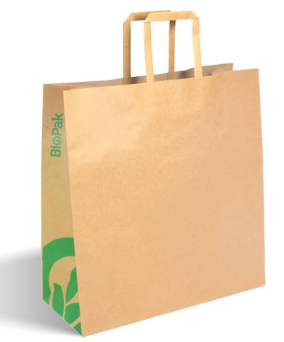 BAG-TA-F-MEDIUM Flat Handle Paper Bag 200/carton