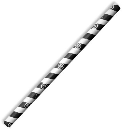 JP-PBS-10X197-BS Jumbo Straw with Black Stripe 2500/carton