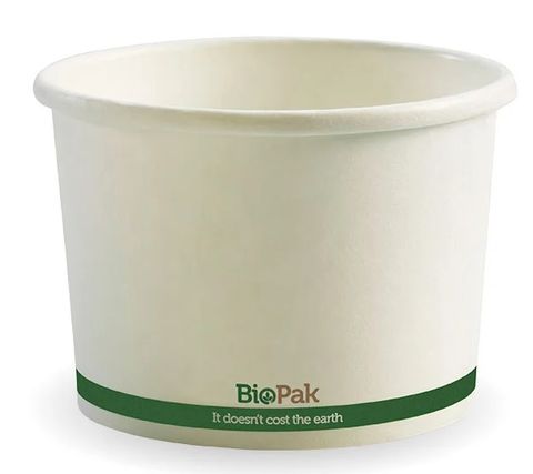 BSC-16 550ml/16oz White Bio Bowl 500/carton
