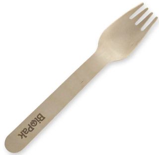 HY-16F 16cm Wooden Fork Uncoated 1000/carton