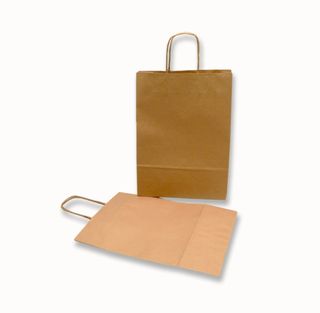 3-Bottle Brown Paper Bag with Paper Twist Handle 100/carton