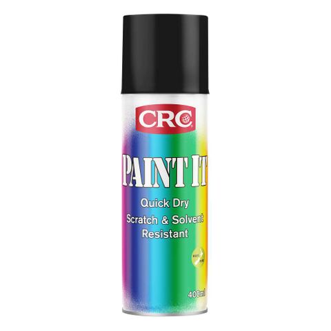 CRC PAINT IT 400ML  SATIN BLACK ..