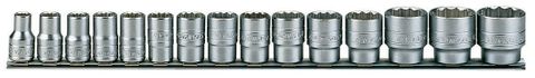 TENG 15PC 1/2DR 12P SOCKET SET AF 3/8 - 1-1/4