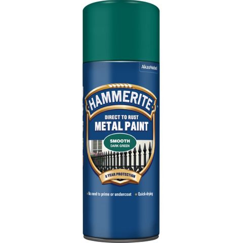 HAMMERITE AEROSOL 400ML SMOOTH D-GREEN