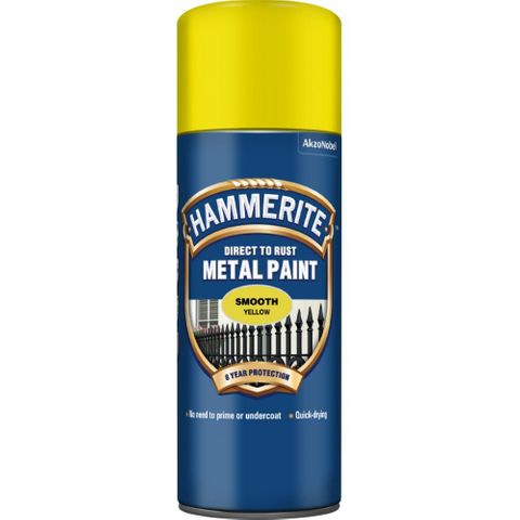 HAMMERITE AEROSOL 400ML SMOOTH YELLOW