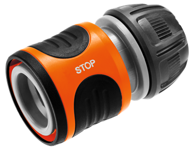 GARDENA HOSE CONNECTOR WITH WATERSTOP 13MM