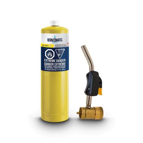 BERNZOMATIC SWIVEL TORCH HEAD + MAP CYL