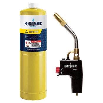 BERNZOMATIC TORCH HEAD + MAPP GAS CYLINDER  TS4000TK