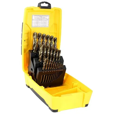 ALPHA TUFF-BOX 25PC COBALT DRILL SET 1-13MM [PLASTIC BOX]