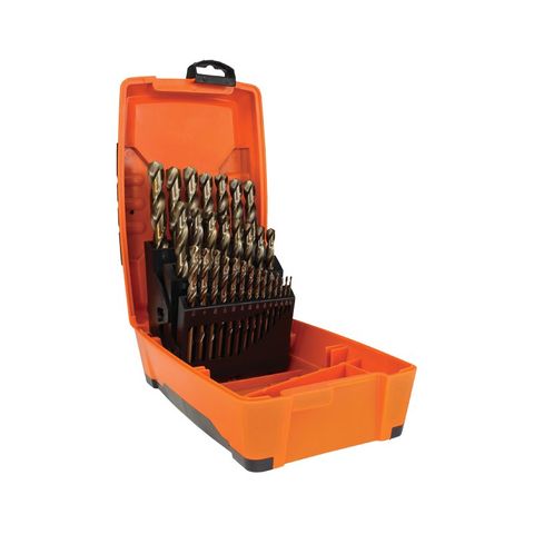 ALPHA TUFF-BOX 25PC COBALT DRILL SET 1/16-1/2