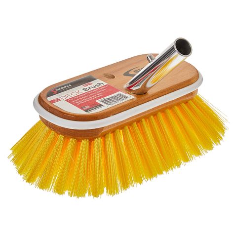 SHURHOLD DECK BRUSH 250MM MEDIUM   [YELLOW BRISTLES]