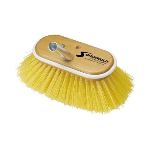 SHURHOLD DECK BRUSH 150MM MEDIUM  [YELLOW BRISTLES]