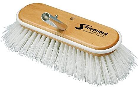 SHURHOLD DECK BRUSH 250MM STIFF  [WHTE BRISTLES]