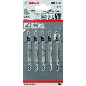 BOSCH JIGSAW BLADE 5/PK HARDWOOD/CURVE