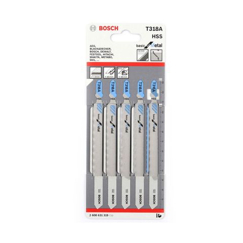 BOSCH JIGSAW BLADE 5/PK METAL/BASIC