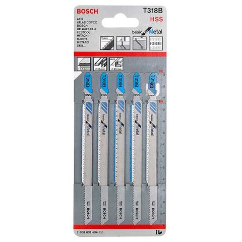 BOSCH JIGSAW BLADE 5/PK METAL/BASIC  2608668616