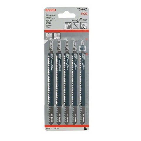 BOSCH JIGSAW BLADE 5/PK HCS WOOD/SPEED *