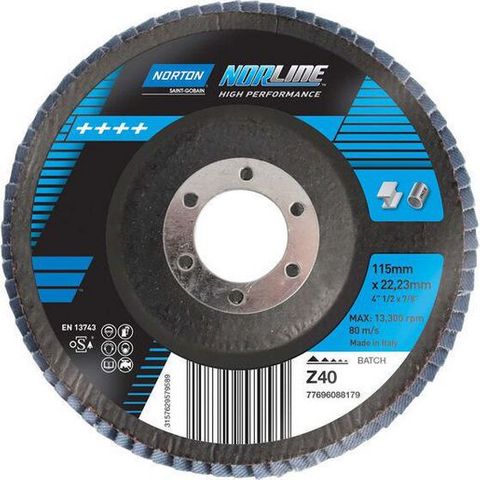 NORLINE FLAP DISC 115X22  40G     77696088179
