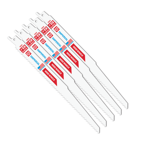 IMPERIAL | TUFF  RECP BLADE WOOD/NAILS 229MM 6T