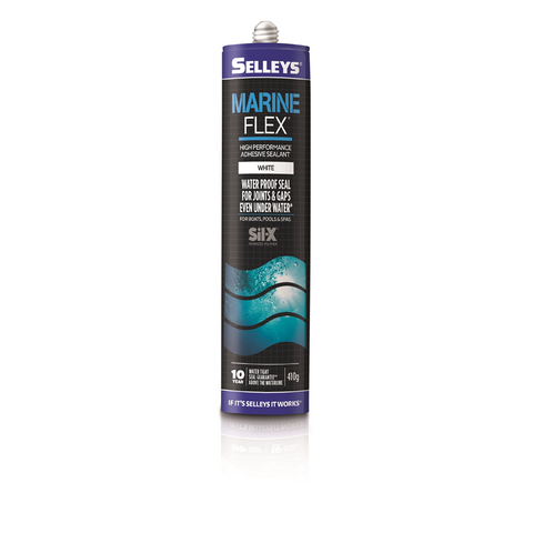SELLEYS MARINEFLEX WHITE UNDERWATER SILICONE 410G