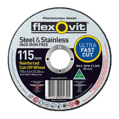 FLEXOVIT CUT-OFF 115 X 1.6  S/S