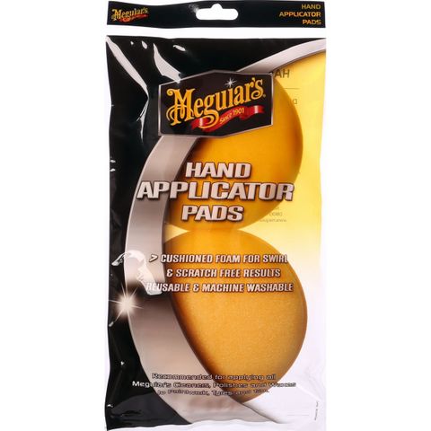 MEGUIARS FOAM HAND APPLICATOR PADS 2/PACK