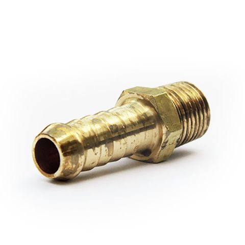 BRASS MALE HOSE CONNECTOR 3/16 X 1/8