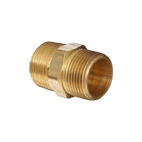 BRASS HEX NIPPLE 1IN