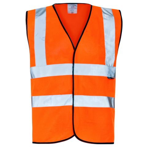 ORANGE HI-VIZ VEST DAY/NIGHT MD