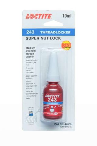 LOCTITE 10ML 243 SUPER NUT LOCK 44089