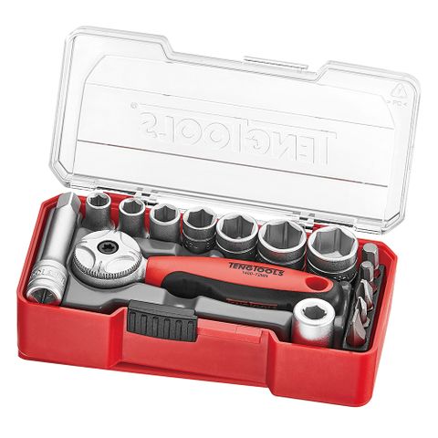 TENG 15PC SOCKET SET 1/4DR 5.5-13MM *