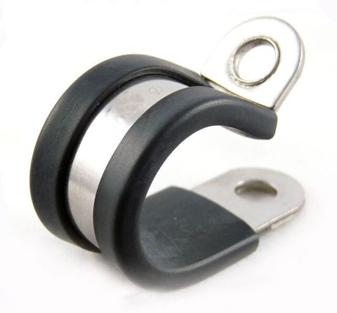 316  RUBBER LINED P-CLIP   6MM