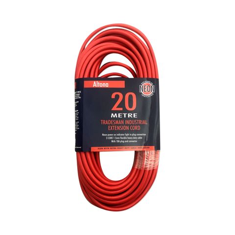 ALTONA XHD EXTENSION LEAD 20M - RED
