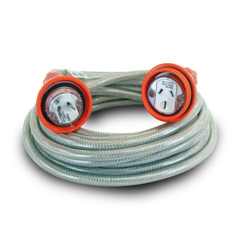 XCELARC HD EXTENSION LEAD BRAIDED COVER 15A PLUG 15M