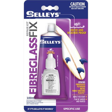 SELLEYS FIBREGLASS FIX REPAIR KIT 100ML