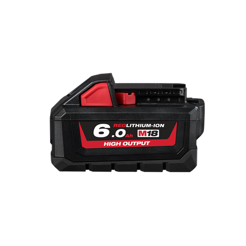 MILWAUKEE M18 RED LI BATTERY 18V 6.0AH HIGH OUTPUT
