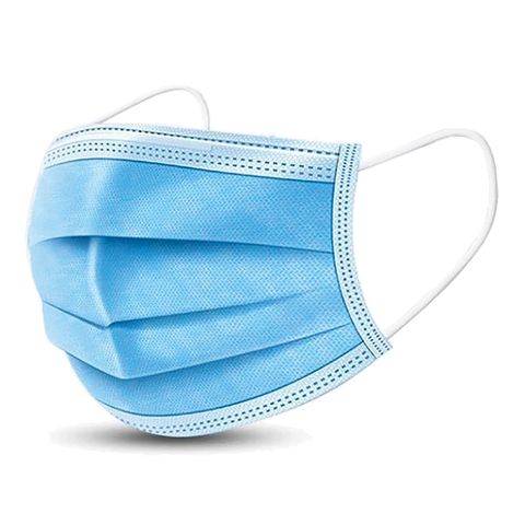 POMONA DISPOSABLE FACE MASK 3-LAYER BLUE -  SOLD AS SINGLES